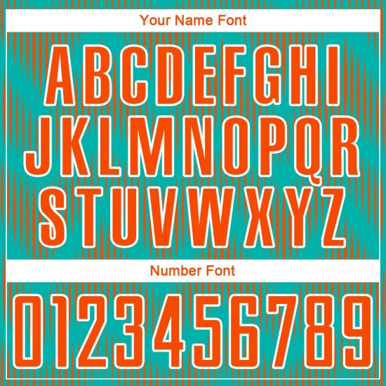 Benutzerdefiniertes Aqua Orange-Weiß Line Sublimation Fußballuniformtrikot