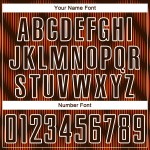 Benutzerdefiniertes braun-orange-weißes Sublimations-Fußballtrikot