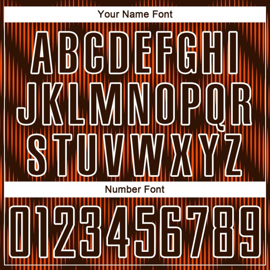 Benutzerdefiniertes braun-orange-weißes Sublimations-Fußballtrikot