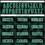 Benutzerdefiniertes schwarzes Kelly Green-White Line Sublimation Fußballuniform-Trikot Benutzerdefiniertes schwarzes Kelly Green-White Line Sublimation Fußballuniform-Trikot