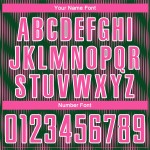 Benutzerdefiniertes grün-rosa-weißes Sublimations-Fußballtrikot