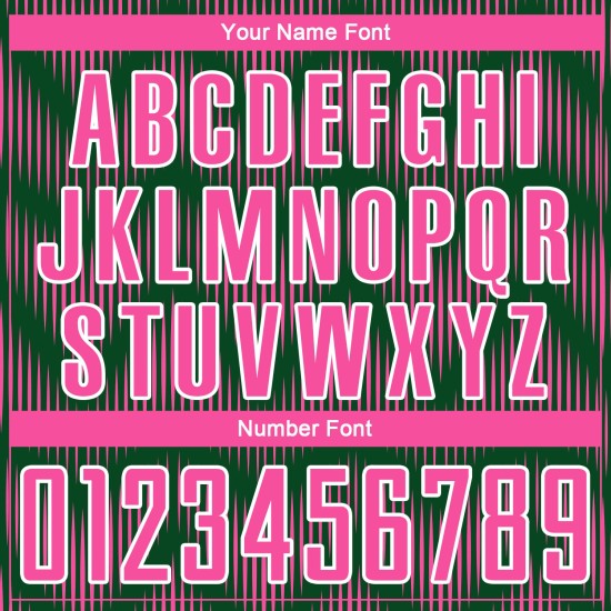 Benutzerdefiniertes grün-rosa-weißes Sublimations-Fußballtrikot