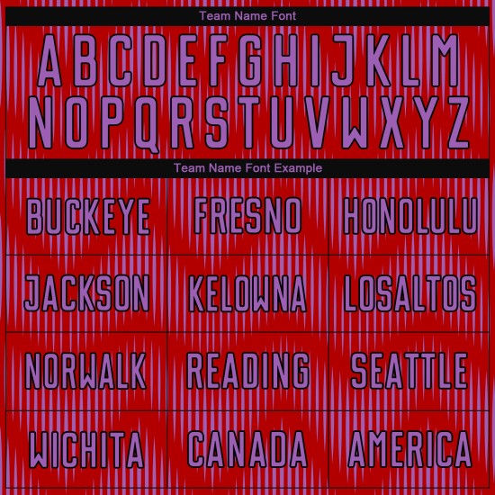 Benutzerdefiniertes Sublimations-Fußballtrikot in Rot/Mittelviolett/Schwarz