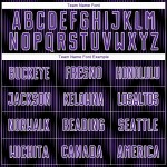 Benutzerdefiniertes schwarz-lila-weißes Sublimations-Fußballtrikot