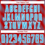 Benutzerdefiniertes Sublimations-Fußballtrikot mit rot-himmelblau-weißer Linie