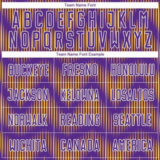 Benutzerdefiniertes Lila-Gold-Weiß-Linien-Sublimations-Fußballtrikot