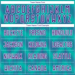 Benutzerdefiniertes Aqua-Lila-Weiß-Linien-Sublimations-Fußballtrikot