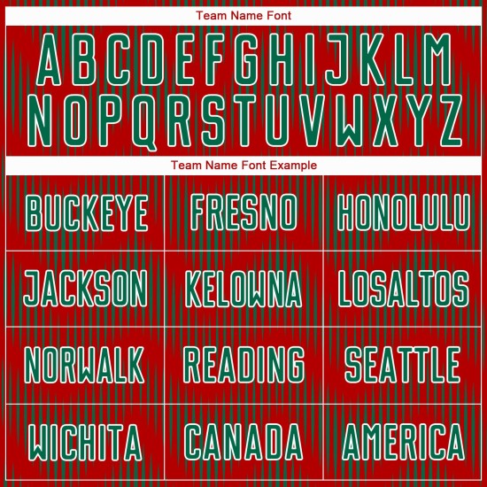 Benutzerdefiniertes Sublimations-Fußballtrikot mit roter Kelly-Grün-Weiß-Linie