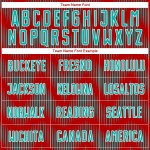 Benutzerdefiniertes Sublimations-Fußballtrikot mit rot-weißer Linie