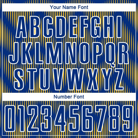 Benutzerdefiniertes Fußballtrikot mit Sublimationsdruck in Royal Gold und Weiß