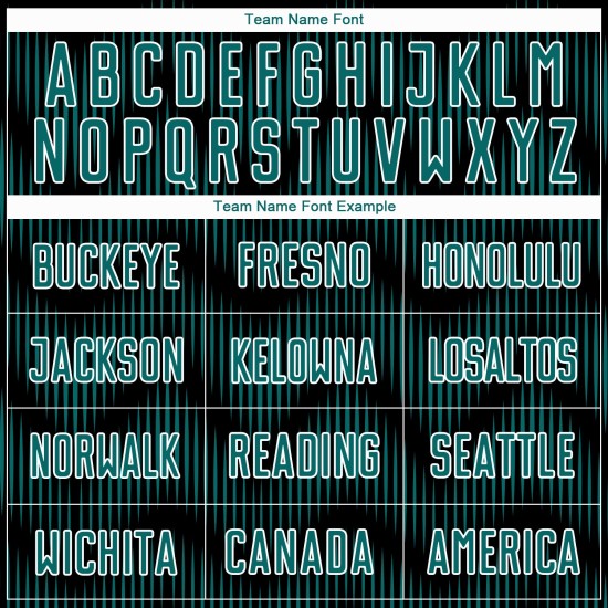 Benutzerdefiniertes Sublimations-Fußballtrikot mit schwarzer, blaugrüner und weißer Linie