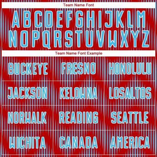 Benutzerdefiniertes Sublimations-Fußballtrikot mit rot-himmelblau-weißer Linie