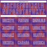 Benutzerdefinierte Lila Orange-Weiß Linie Sublimation Fußball Uniform Trikot