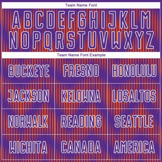 Benutzerdefinierte Lila Orange-Weiß Linie Sublimation Fußball Uniform Trikot