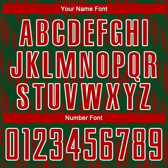 Benutzerdefiniertes Sublimations-Fußballtrikot mit grün-rot-weißer Linie