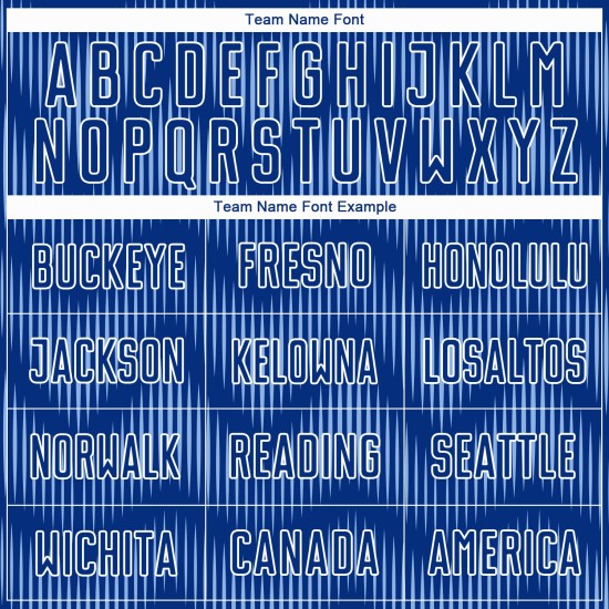 Benutzerdefiniertes Fußballtrikot mit Sublimationsdruck in Königsblau und Weiß