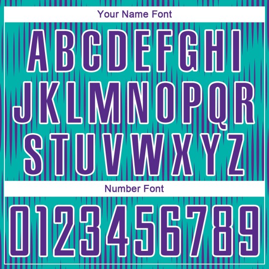 Benutzerdefiniertes Aqua-Lila-Weiß-Linien-Sublimations-Fußballtrikot