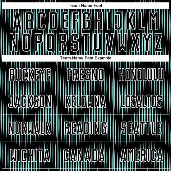 Benutzerdefiniertes Sublimations-Fußballtrikot mit schwarzer Eisblau-Weiß-Linie Benutzerdefiniertes Sublimations-Fußballtrikot mit schwarzer Eisblau-Weiß-Linie