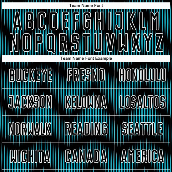 Benutzerdefiniertes Sublimations-Fußballtrikot der Black Lakes mit blau-weißer Linie