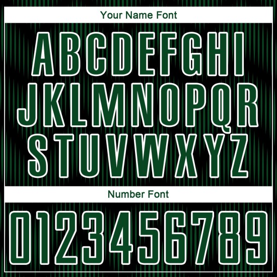 Benutzerdefiniertes schwarz-grün-weißes Sublimations-Fußballtrikot