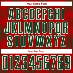 Benutzerdefiniertes rot-grün-weißes Sublimations-Fußballtrikot