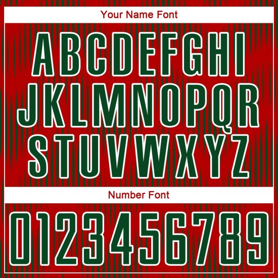 Benutzerdefiniertes rot-grün-weißes Sublimations-Fußballtrikot