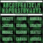 Benutzerdefiniertes Sublimations-Fußballtrikot mit schwarzer Grasgrün-weißer Linie