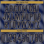 Benutzerdefiniertes Sublimations-Fußballtrikot in Marineblau und Grau mit alter Goldlinie