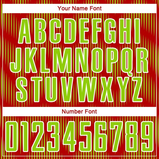 Benutzerdefiniertes Sublimations-Fußballtrikot mit roter, neongrüner und weißer Linie