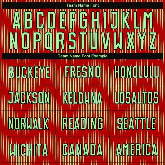 Benutzerdefiniertes Sublimations-Fußballtrikot mit roter Erbse, grün-schwarzer Linie