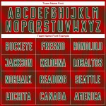 Benutzerdefiniertes rot-grün-weißes Sublimations-Fußballtrikot