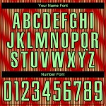 Benutzerdefiniertes Sublimations-Fußballtrikot mit roter Erbse, grün-schwarzer Linie