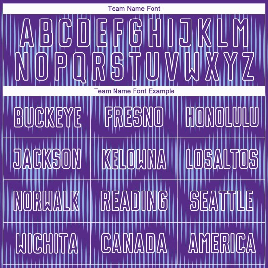 Benutzerdefinierte Lila Hellblau-Weiße Linie Sublimation Fußball Uniform Trikot